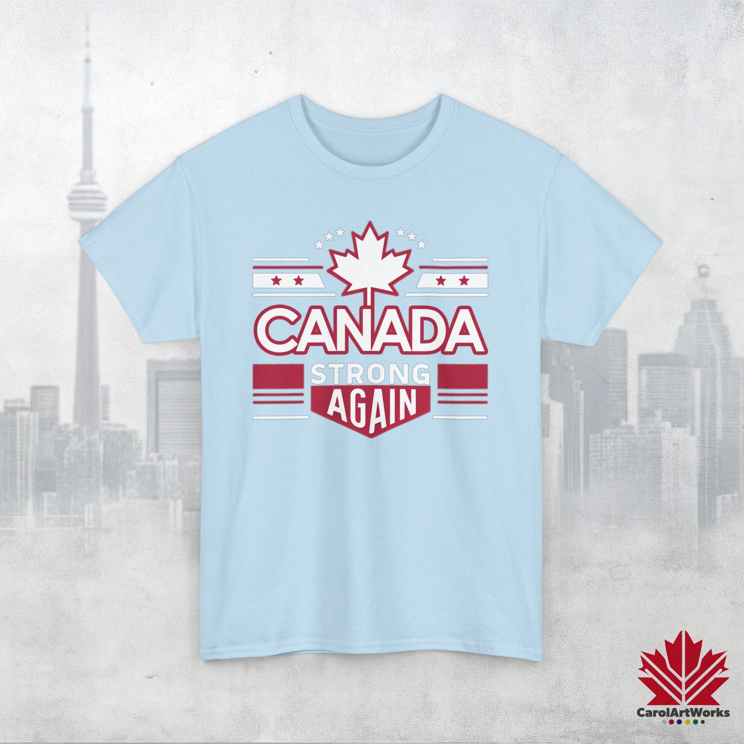 “Canada Strong Again” Unisex Cotton Tee – Comfortable Casual Wear