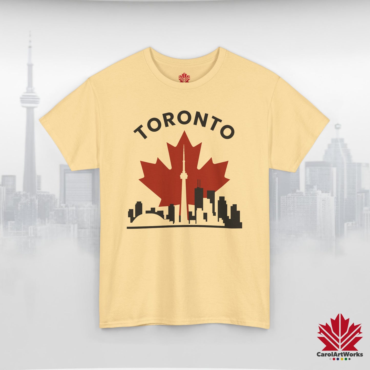 Toronto Leafline Cotton Tee for Urban Pride Vibes