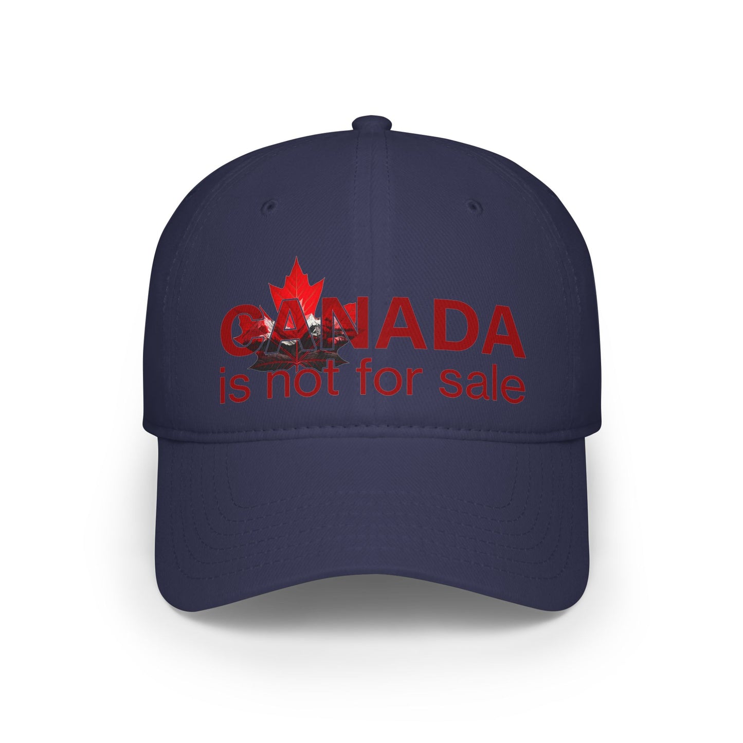 Casquette de baseball « Le Canada n'est pas à vendre » – Feuille d'érable rouge et montagnes, chapeau canadien