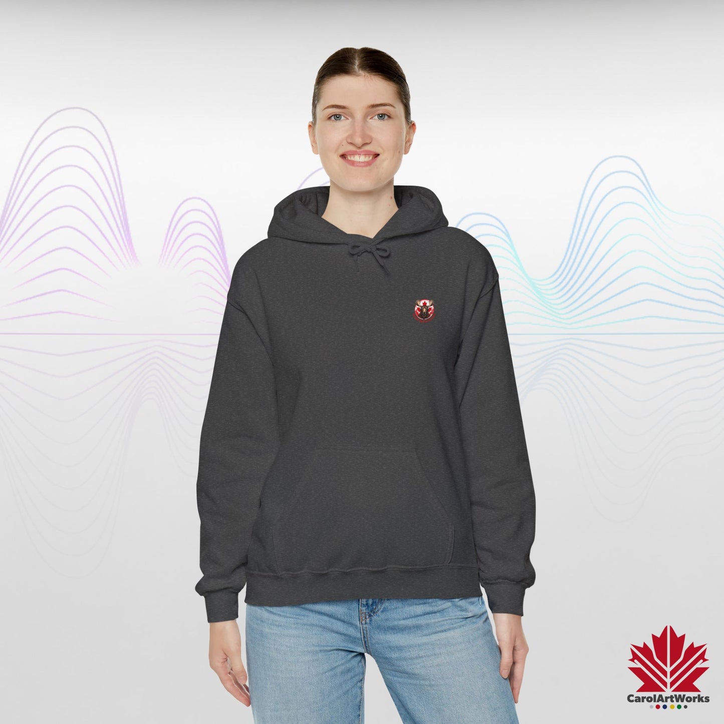 Sweat à capuche « Great North Sound » à l'ambiance canadienne chaleureuse