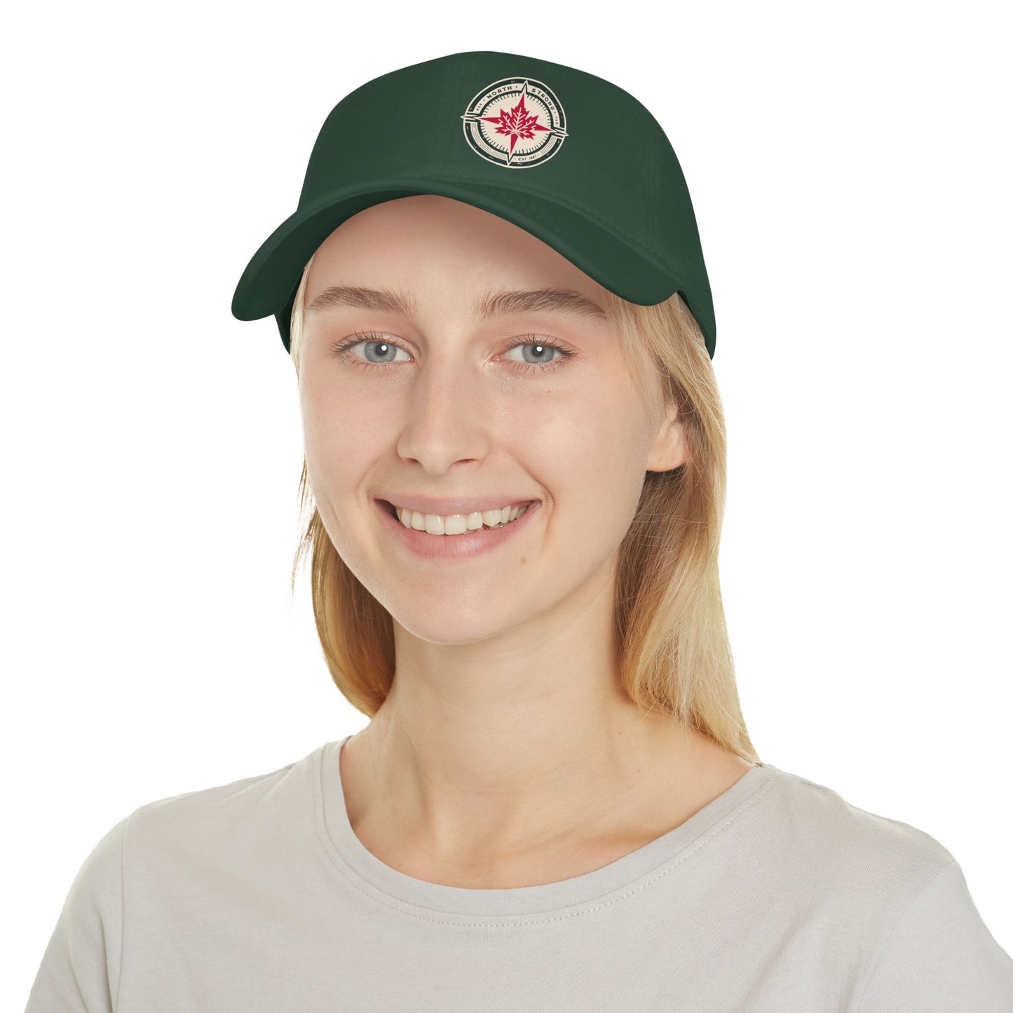 Casquette de baseball élégante « North Strong » avec motif boussole – Chapeau tendance