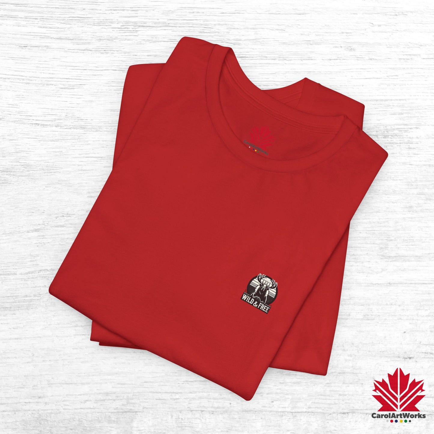 “Wild & Free” Unisex Short Sleeve Tee – Nature Inspired Graphic T-Shirt