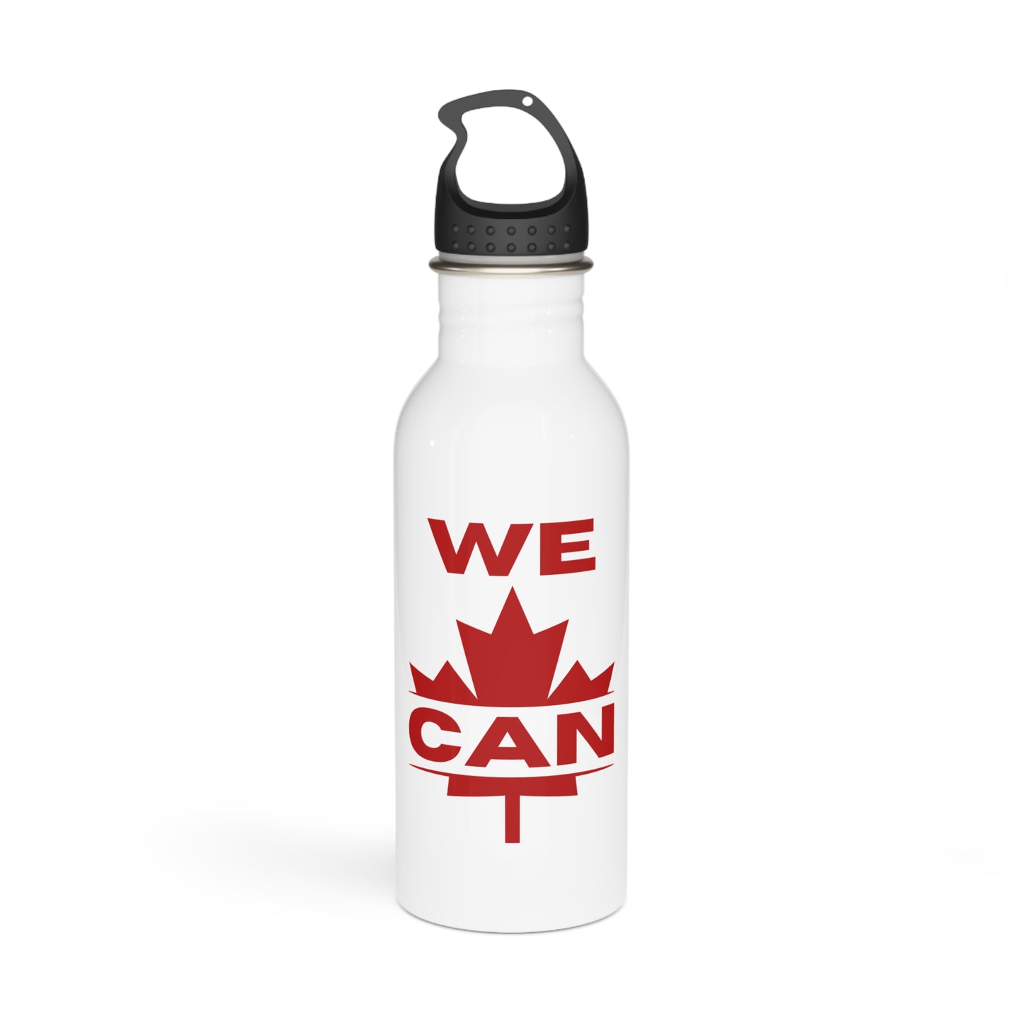 Bouteille d'eau en acier « We Can » - Motivation à l'érable