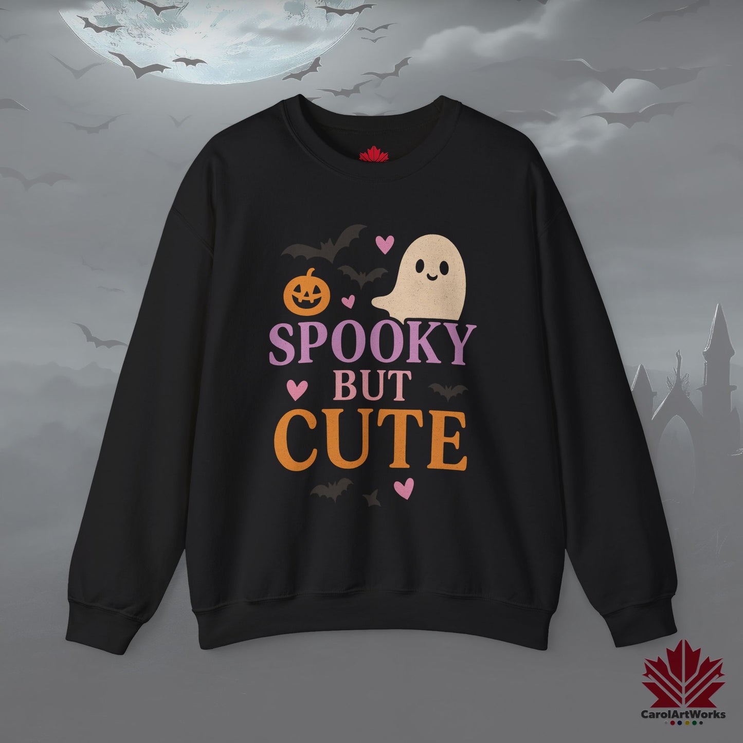 Spooky But Cute – Cozy Halloween Sweatshirt - Cute & Funny Spooky Style