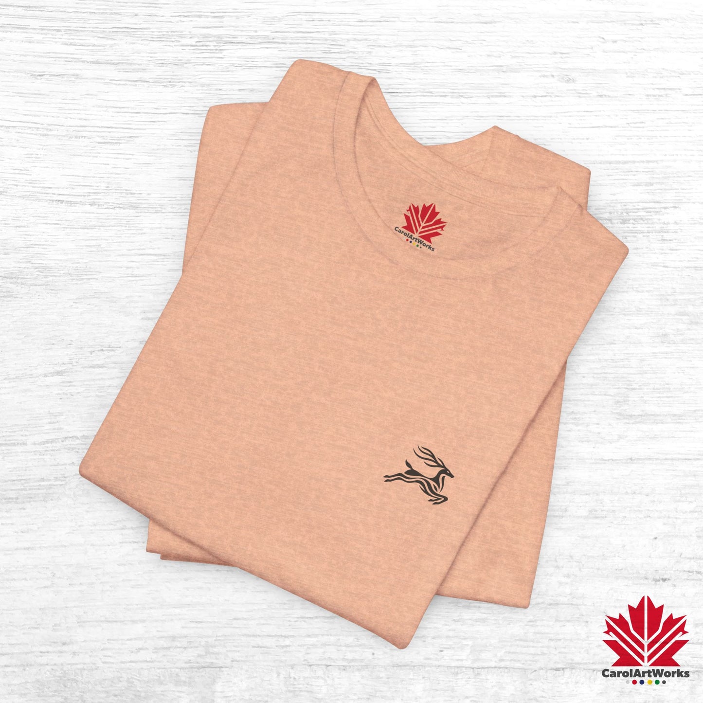 scandinavian minimalistic DEER Design Unisex Short Sleeve Tee - Soft and Comfortable, Perfect for Everyday Wear and Nature Lovers