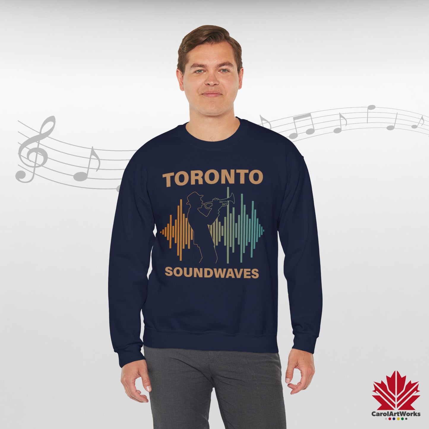 Sweat-shirt Toronto Soundwaves – Ambiance centre-ville, chaleur toute la journée