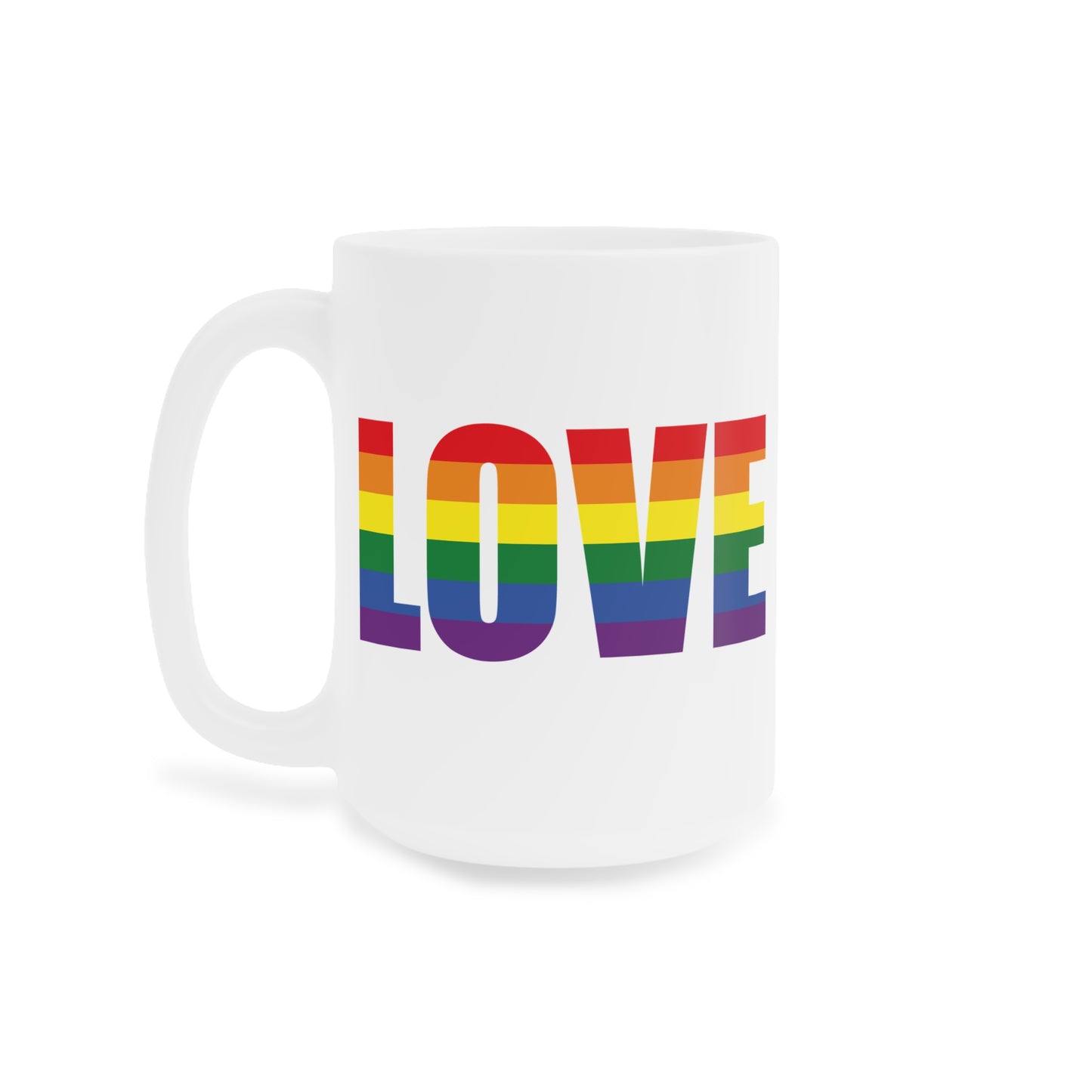 LOVE - Ceramic Pride Mug – Show Your Colours from the 6ix