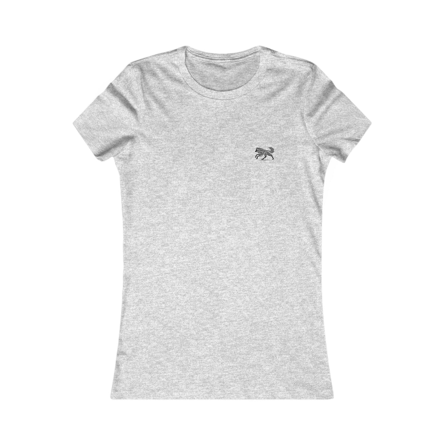 T-shirt minimaliste scandinave WOLF pour femme – Tenue décontractée au quotidien