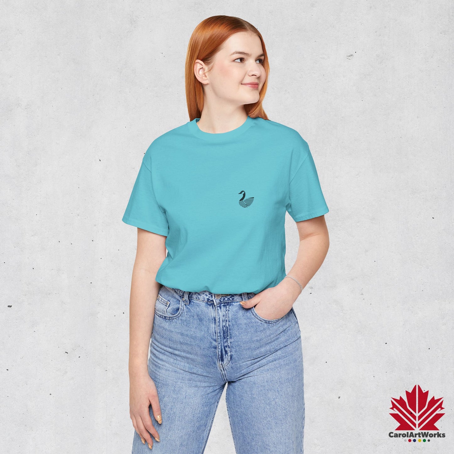 scandinavian minimalistic CANADA GOOSE Design Unisex Short Sleeve Tee - Soft and Comfortable, Perfect for Everyday Wear and Nature Lovers