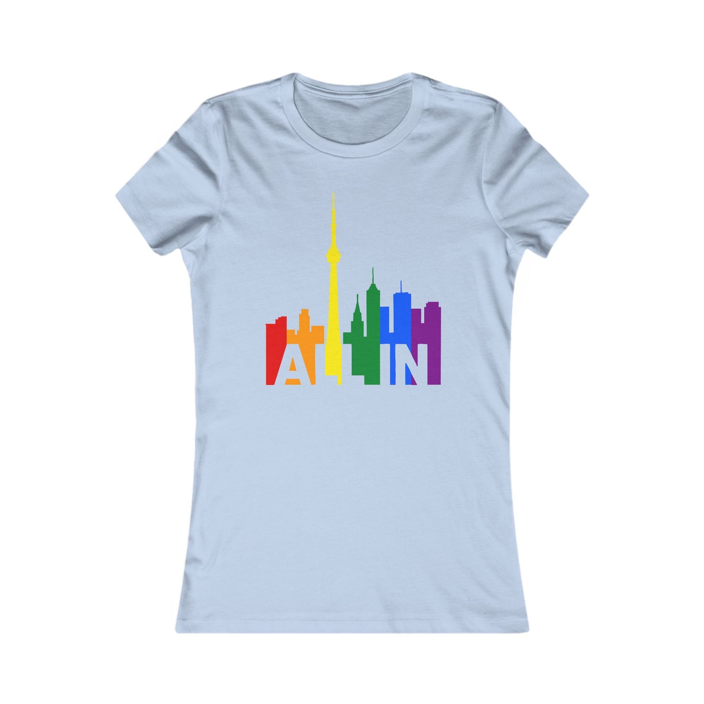 T-shirt pour femme « ALL IN » – Pride Toronto – Coupe féminine – Audacieuse et fière