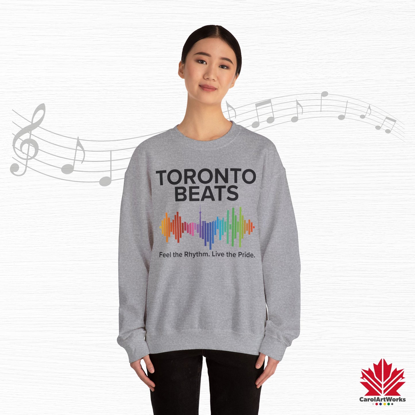 Sweat-shirt Toronto Beats Pride – Journées de détente. Âme chaleureuse.
