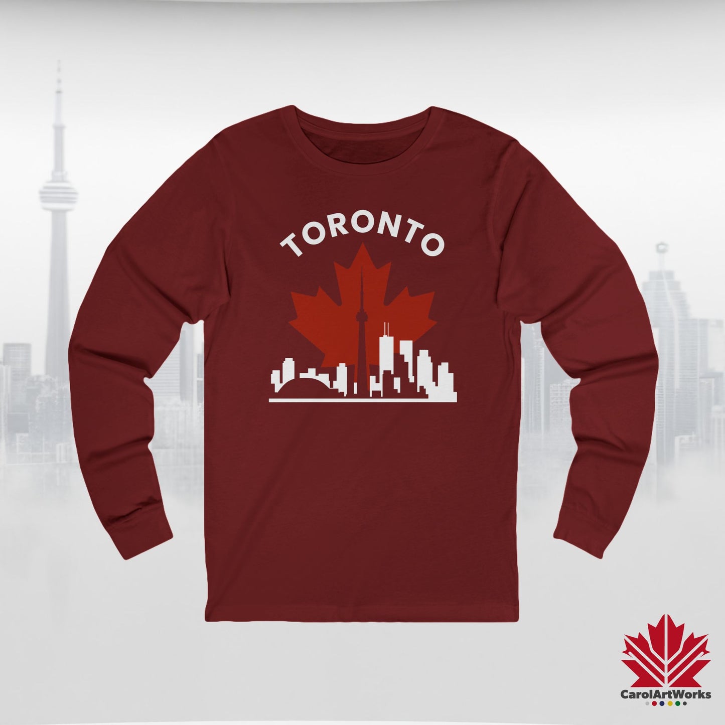 T-shirt à manches longues Toronto Leafline pour les journées fraîches en ville