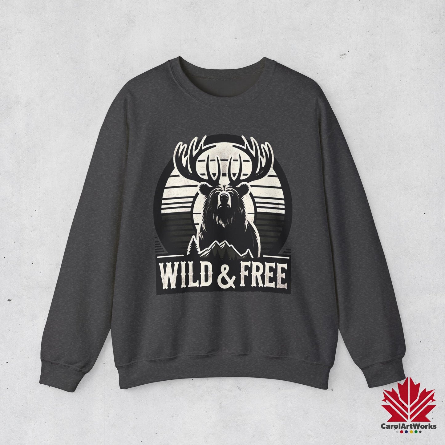 “Wild & Free” Unisex Sweatshirt – Cozy Everyday Essential