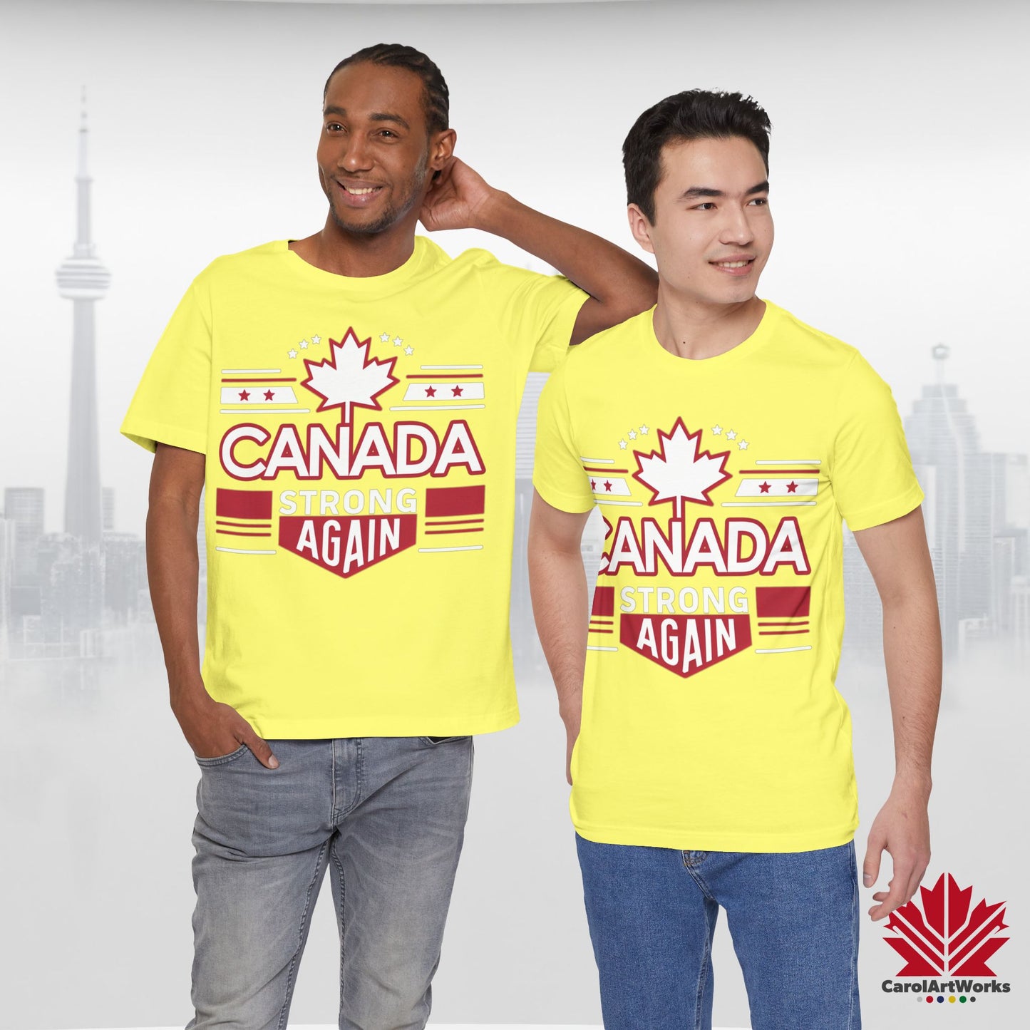 “Canada Strong Again” Unisex Short Sleeve Tee – Comfortable Casual Wear