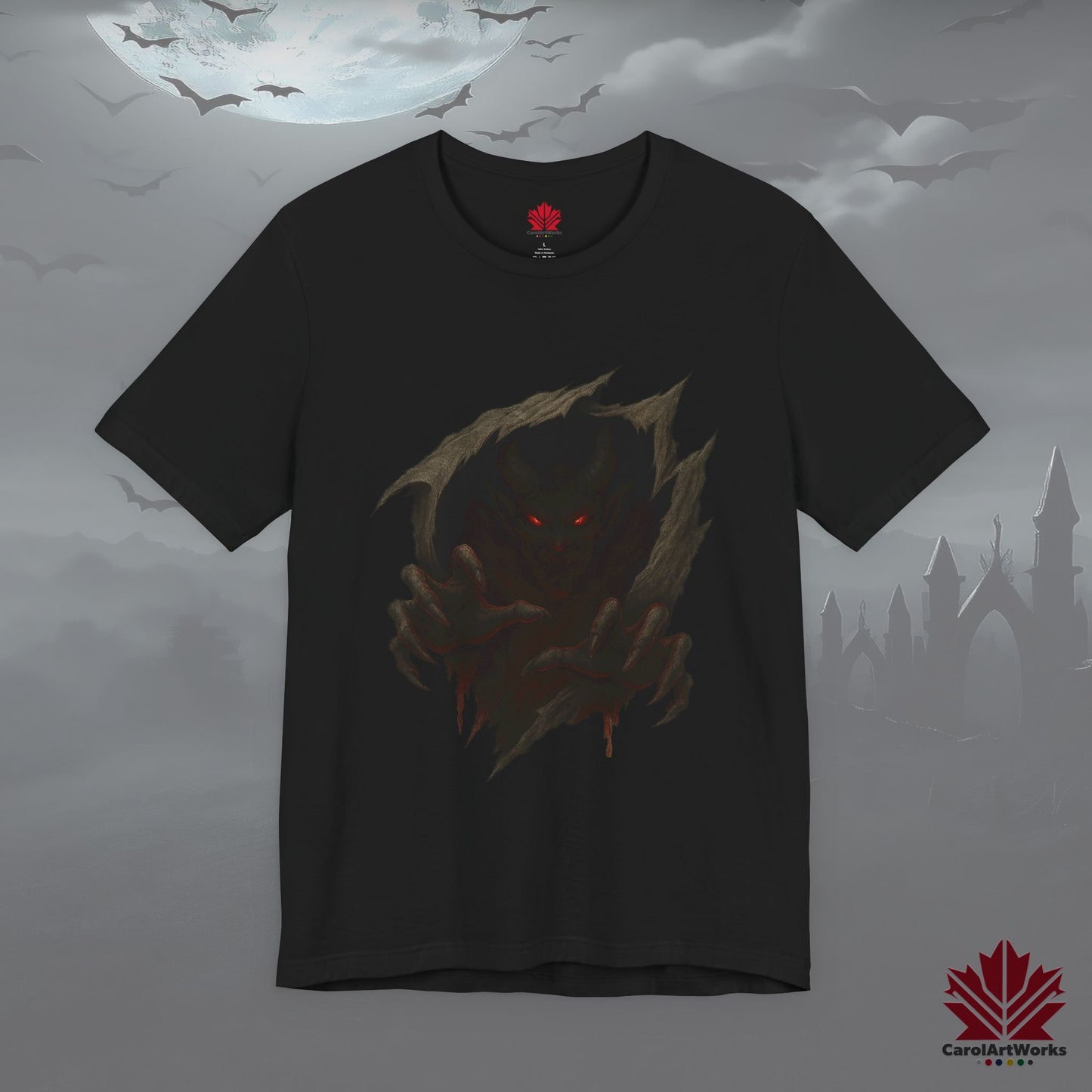 Demon Within – Dark Halloween Tee | Creepy Inner Demon Design