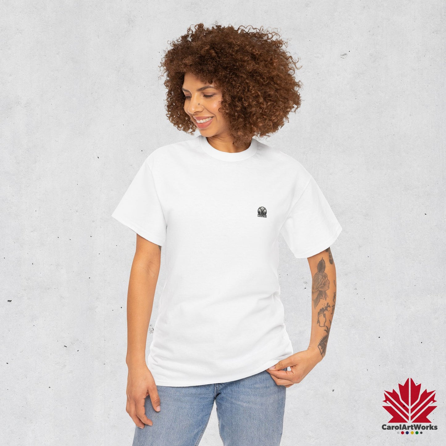 “Wild & Free” Unisex Cotton Tee – Nature Inspired Graphic T-Shirt