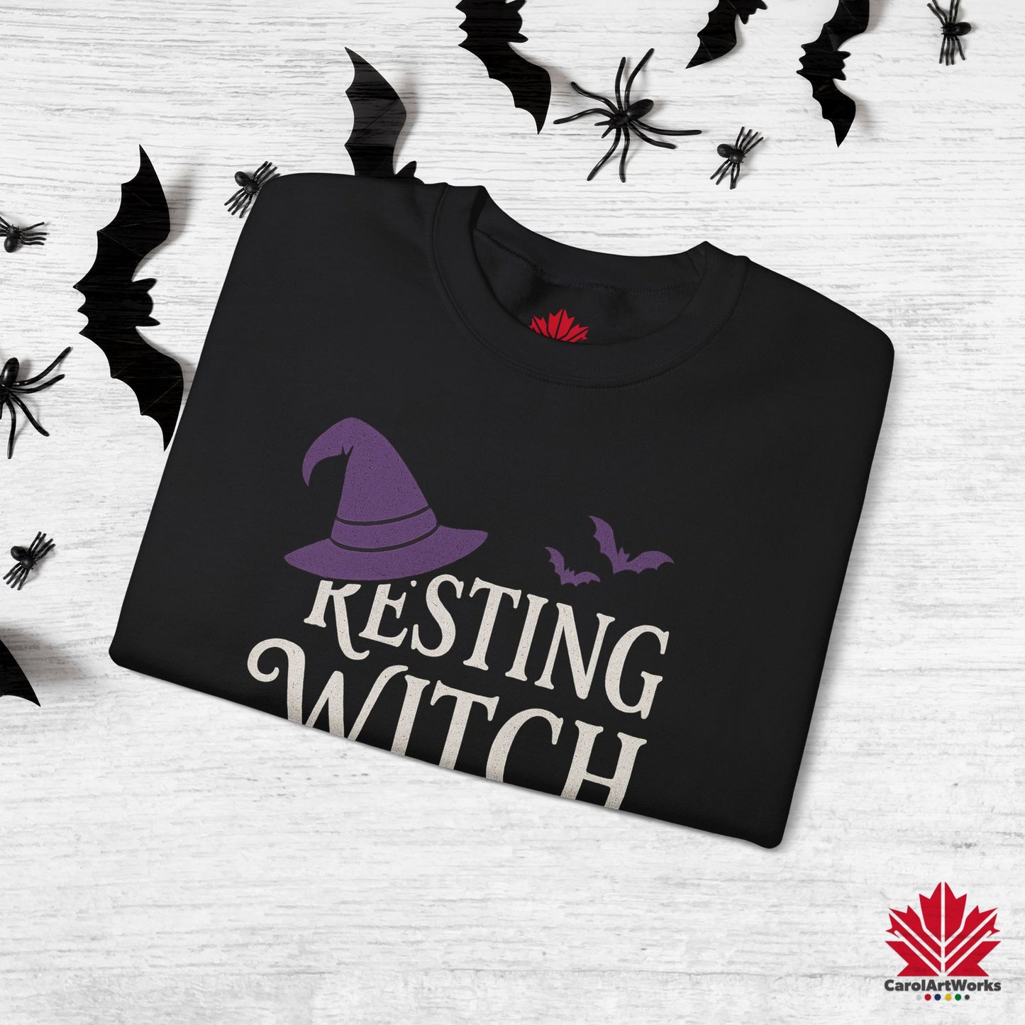 Resting Witch Face – Unisex Sweatshirt for Halloween Lovers