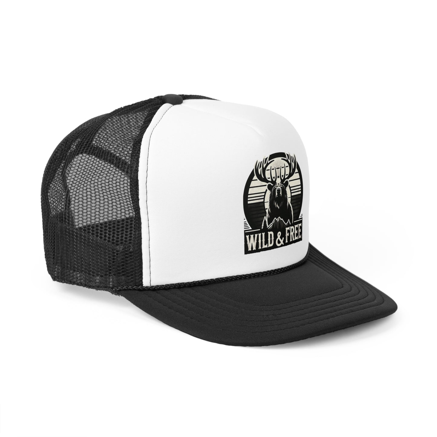 "Wild & Free" Trucker Cap for Outdoor Enthusiasts
