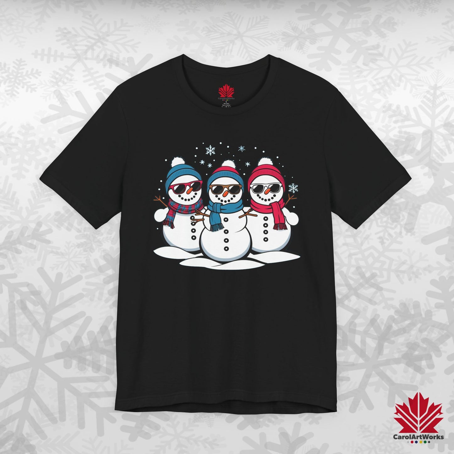 Cool Snow Squad | Funny Snowman Christmas Shirt | Matching Family Tee – Canadian-Made, Premium Cotton
