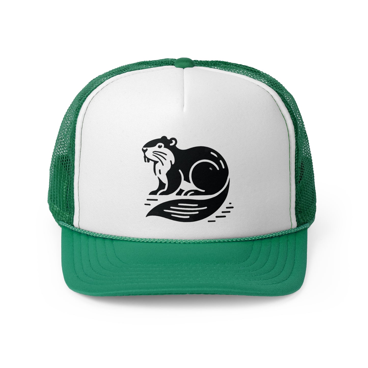scandinavian minimalistic BEAVER Design Trucker Cap – Perfect for Outdoor Enthusiasts and Nature Lovers
