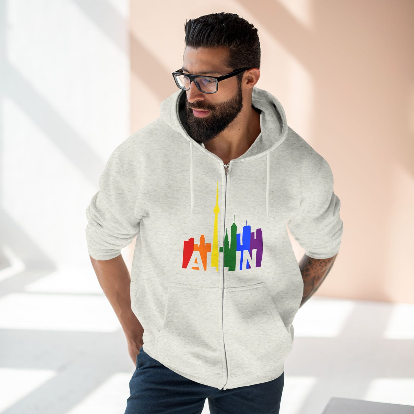 ALL IN - Sweat à capuche zippé doux pour les journées fraîches