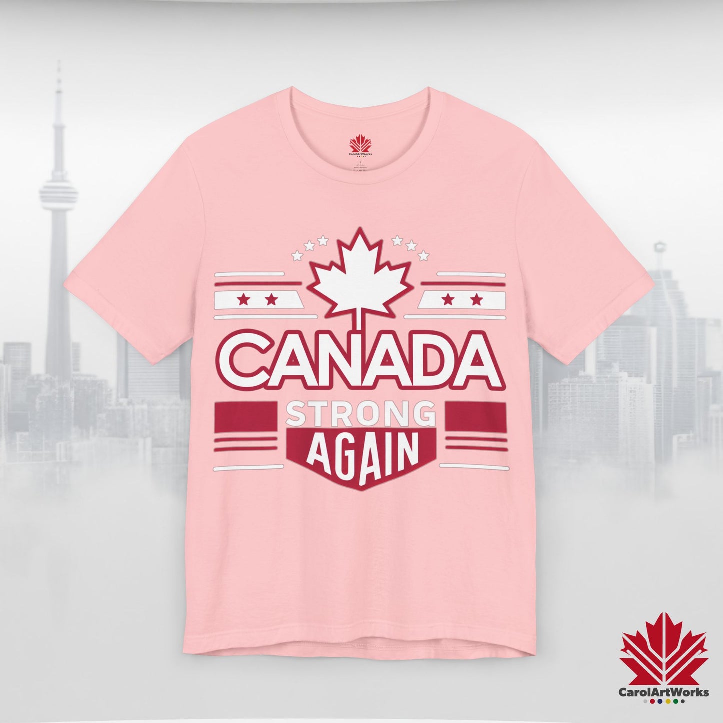 “Canada Strong Again” Unisex Short Sleeve Tee – Comfortable Casual Wear