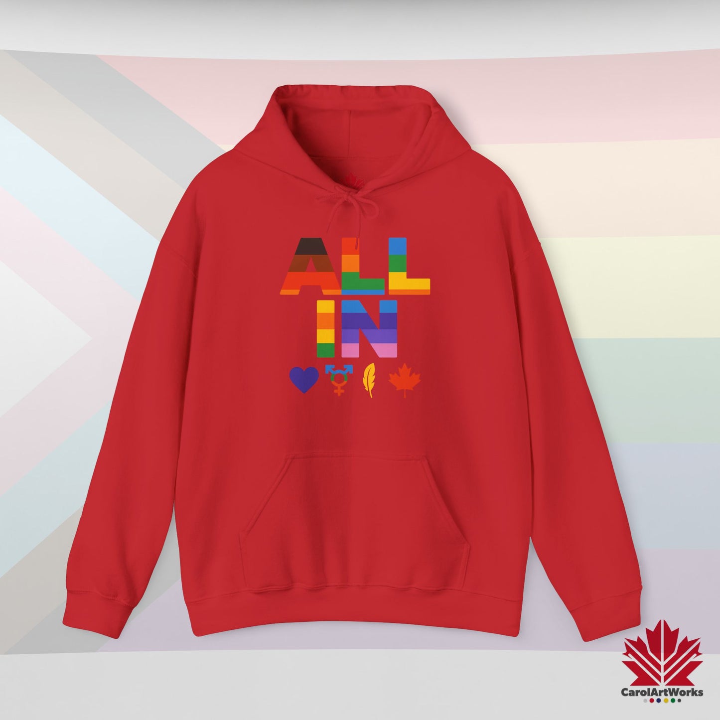 TOUT EN Cœur. Voix. Fierté. - Sweat à capuche Fierté chaud et confortable