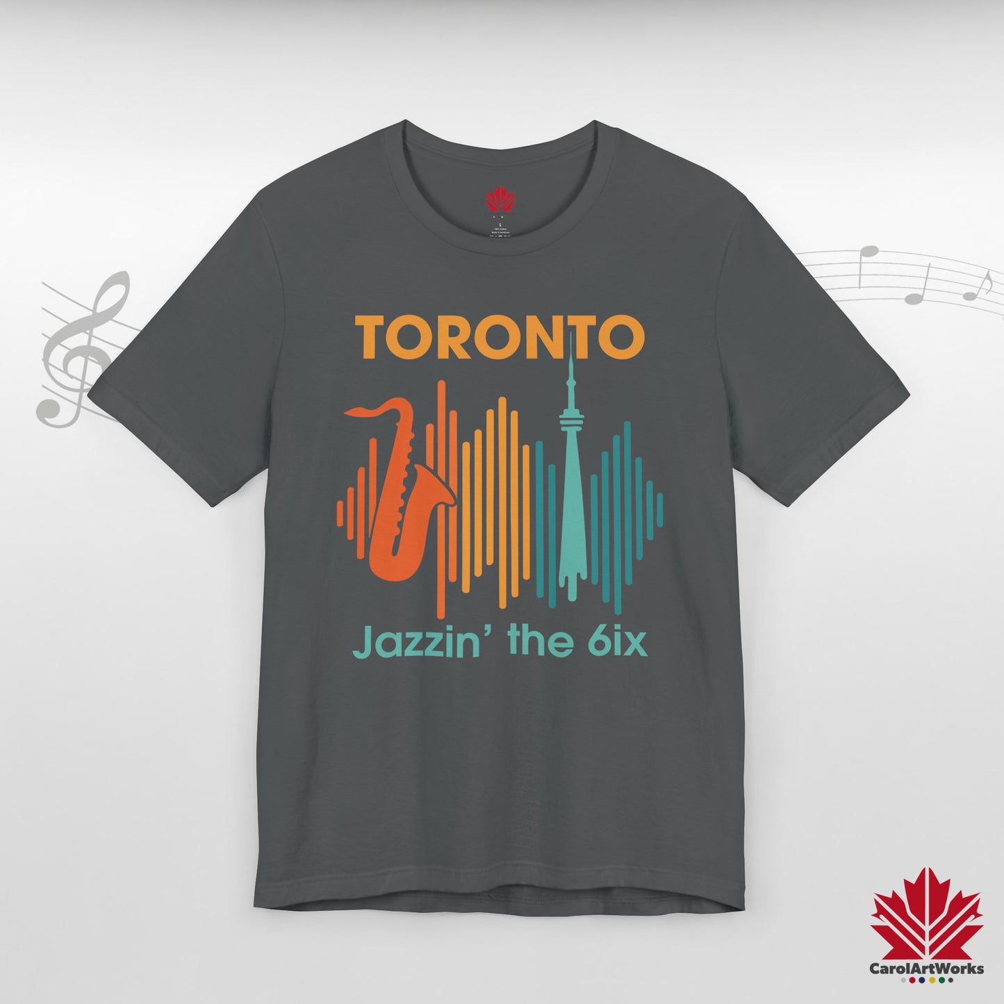 Toronto Jazzin' the 6ix – T-shirt haut de gamme pour un rythme urbain fluide