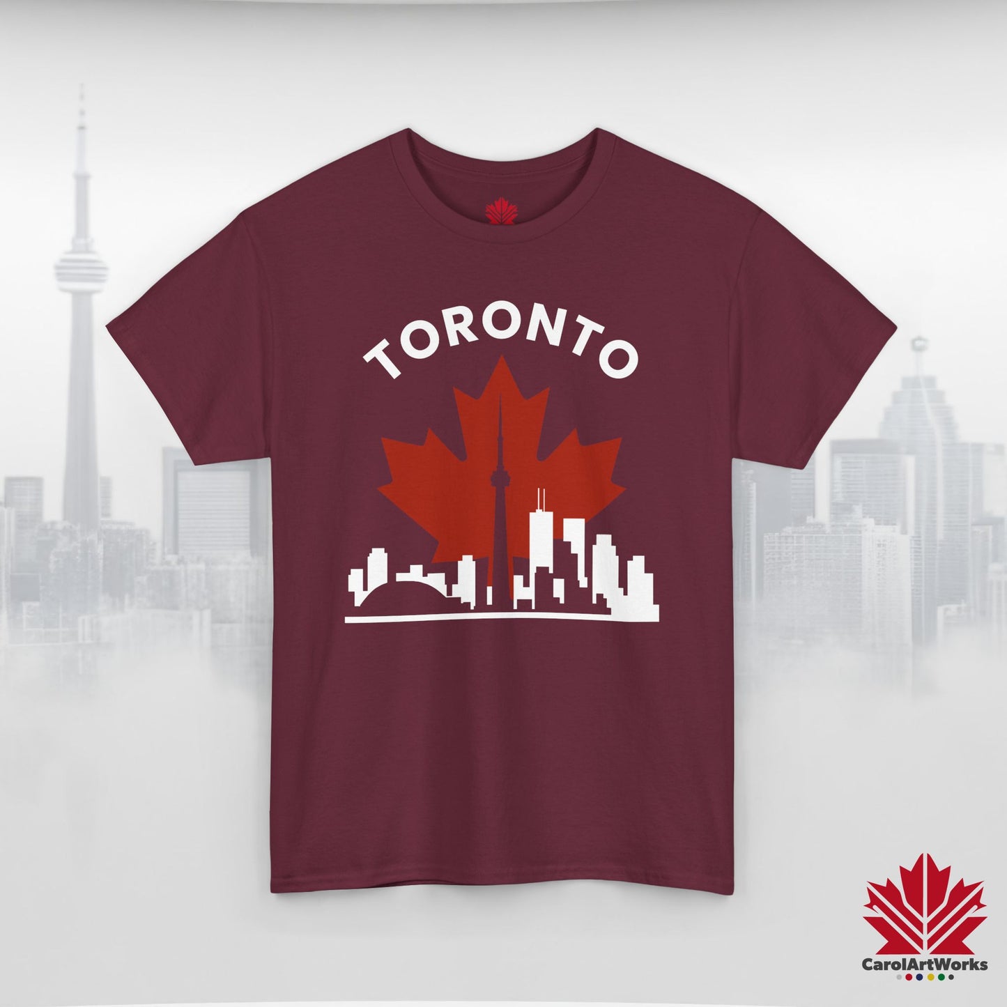 Toronto Leafline Cotton Tee for Urban Pride Vibes