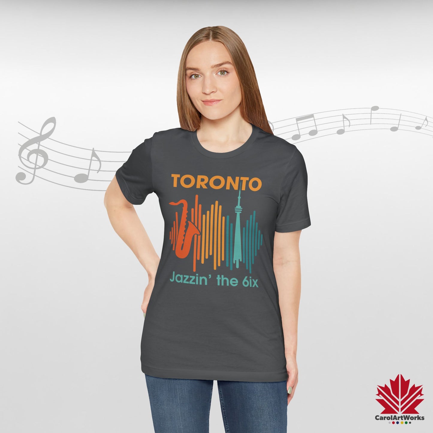 Toronto Jazzin' the 6ix – T-shirt haut de gamme pour un rythme urbain fluide