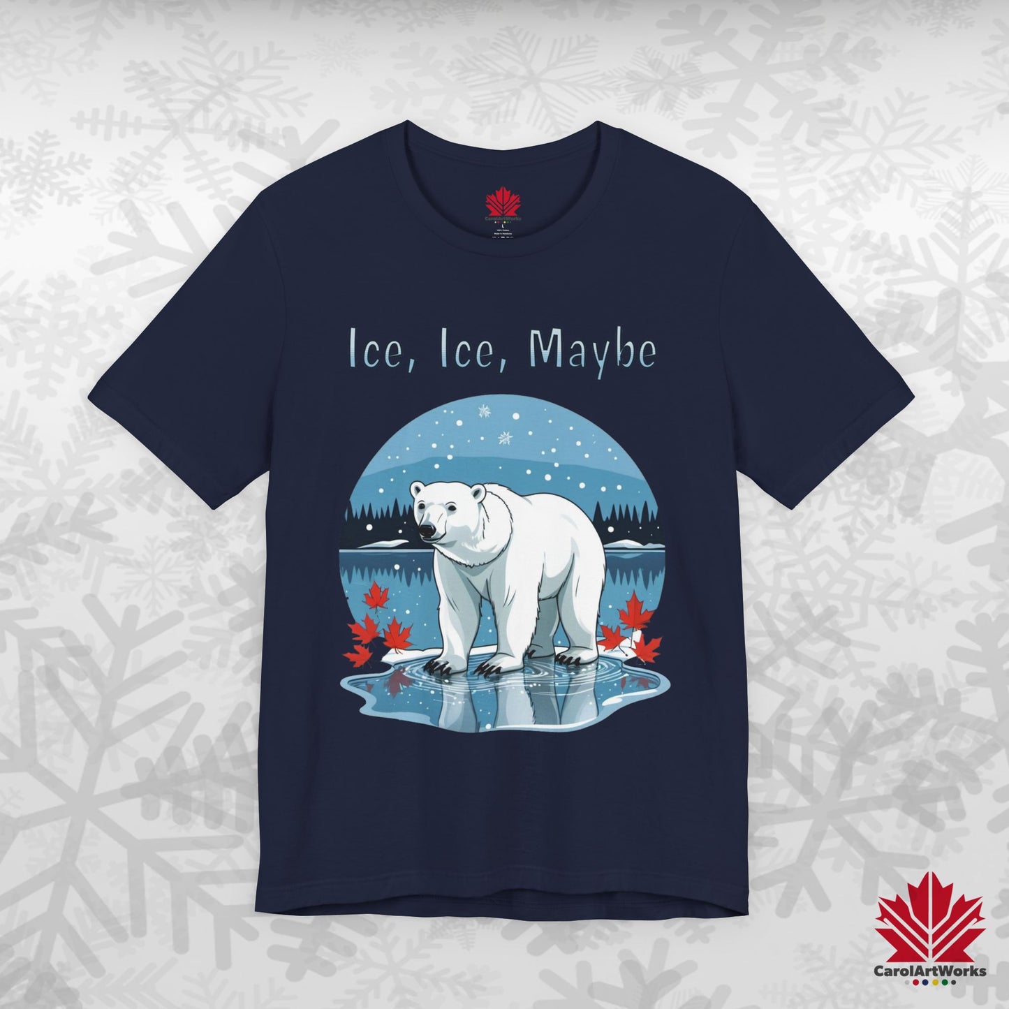 Ice Ice Maybe | Polar Bear Christmas Shirt | Funny Canadian Holiday Tee – Premium Cotton Gift