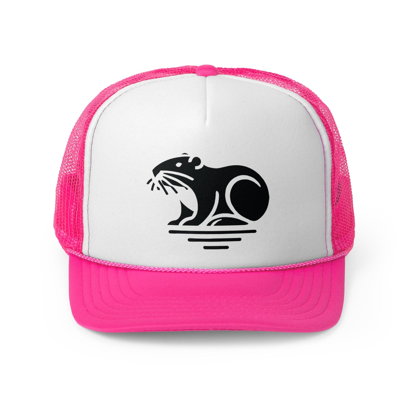 scandinavian minimalistic BEAVER Design Trucker Cap – Perfect for Outdoor Enthusiasts and Nature Lovers