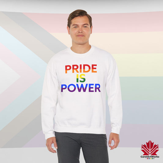 Pride Is Power – Warm Crewneck with Loud Love Energy