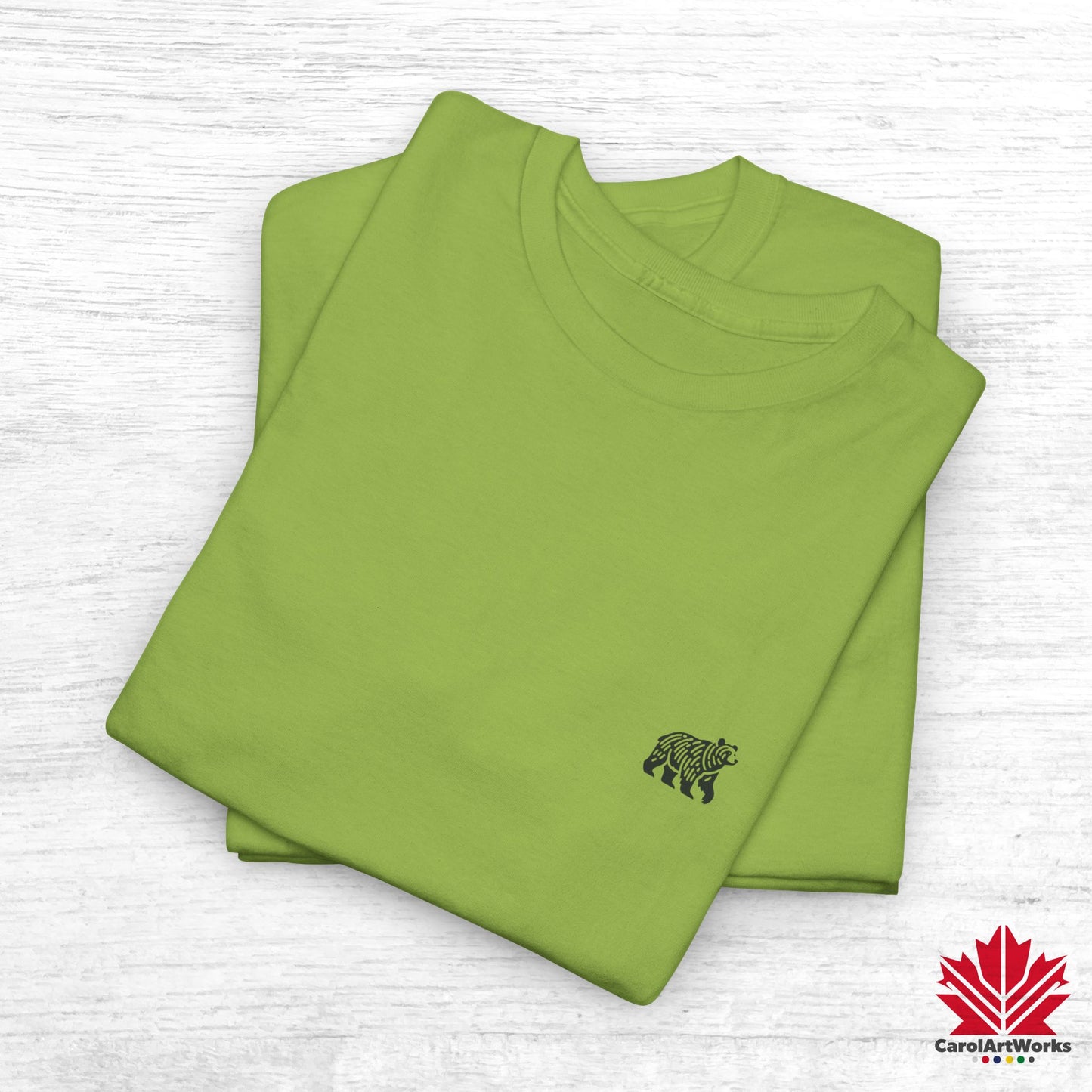scandinavian minimalistic BEAR Design Unisex Cotton Tee – Casual Everyday Wear