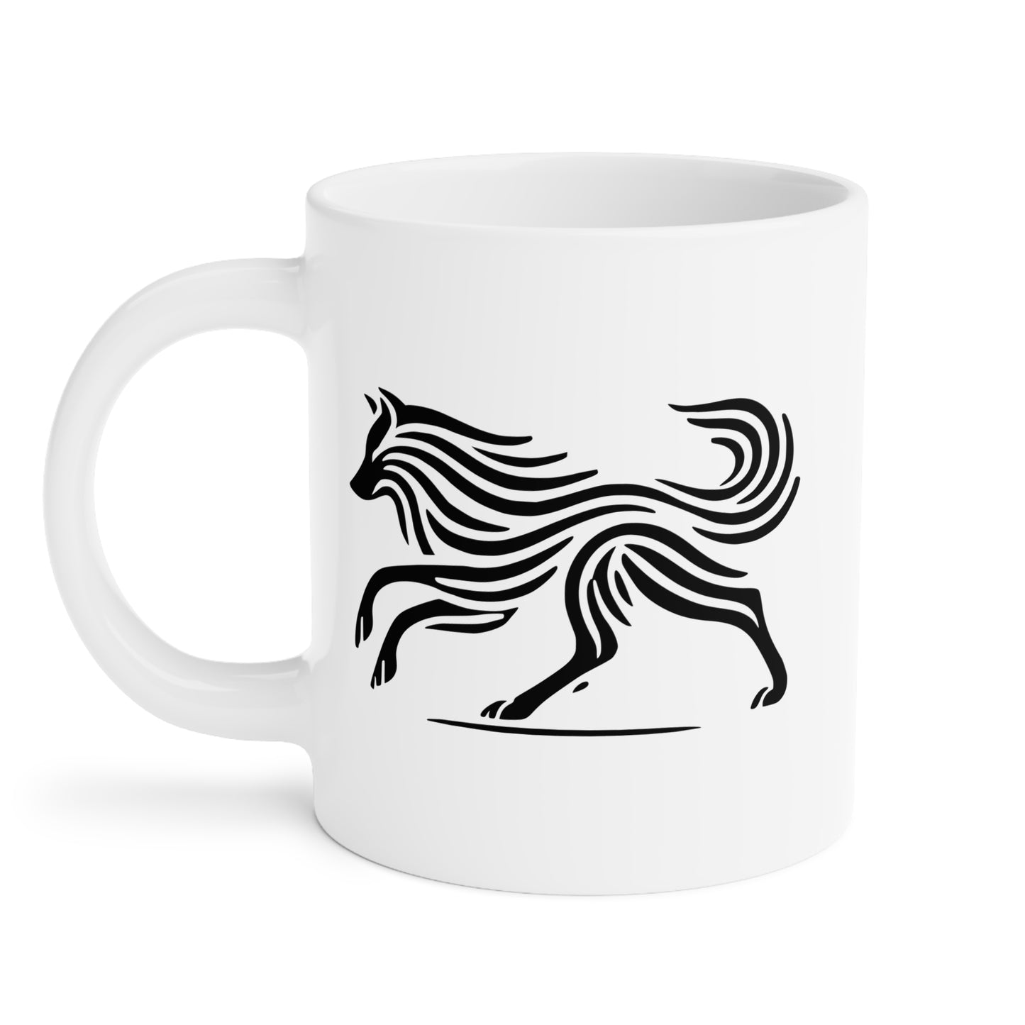 scandinavian minimalistic WOLF - Ceramic Mugs (11oz\15oz\20oz)