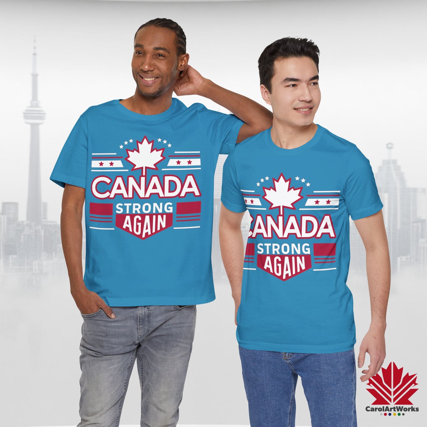 “Canada Strong Again” Unisex Short Sleeve Tee – Comfortable Casual Wear