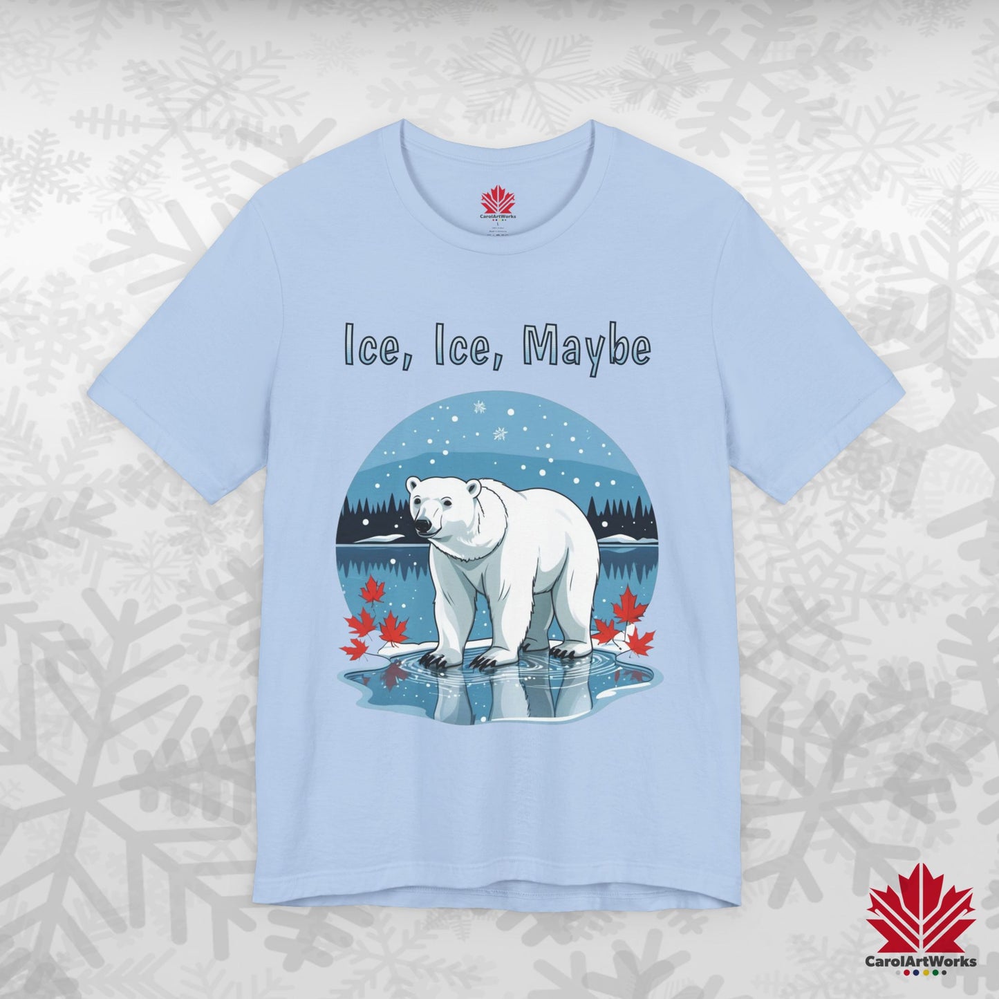 Ice Ice Maybe | Polar Bear Christmas Shirt | Funny Canadian Holiday Tee – Premium Cotton Gift