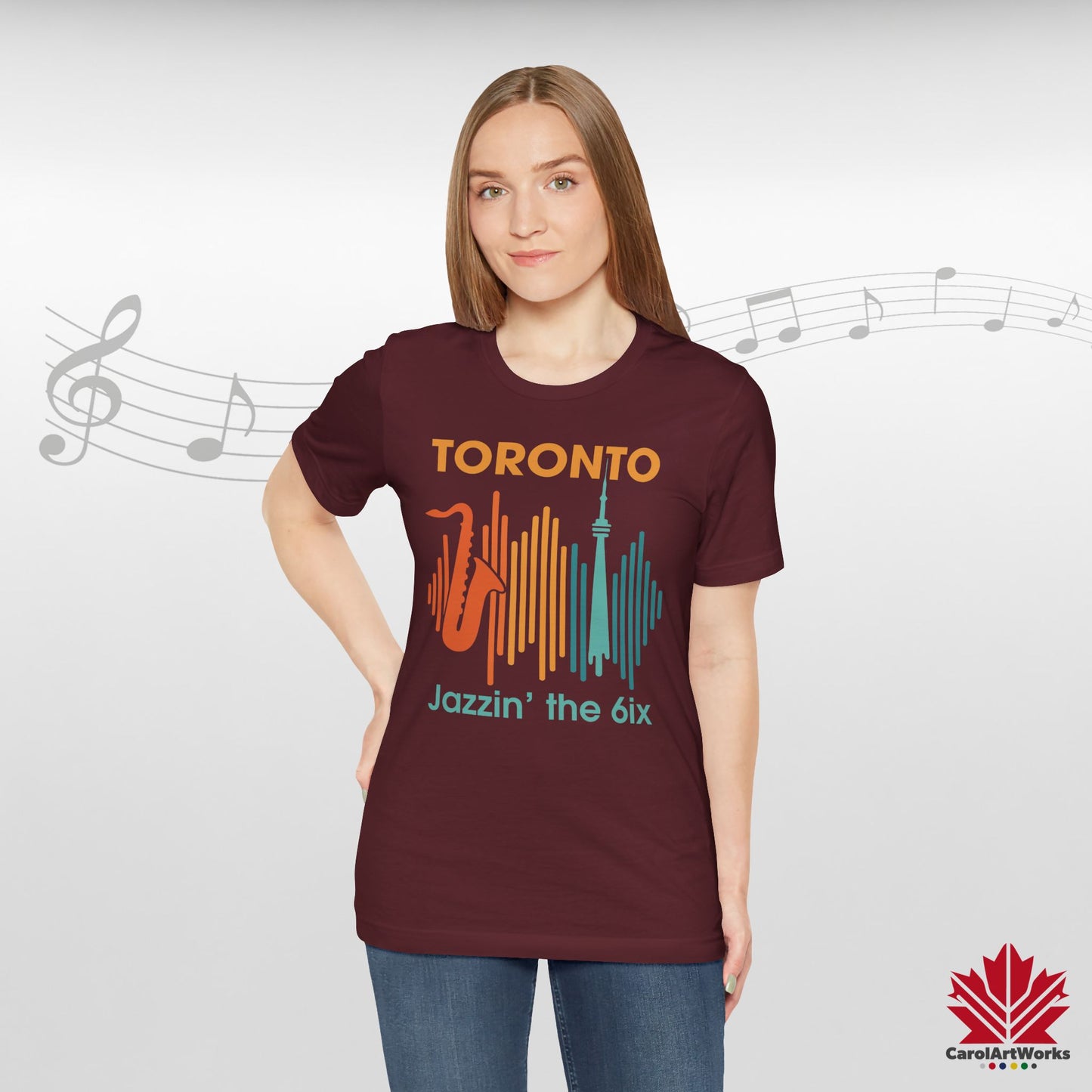 Toronto Jazzin' the 6ix – T-shirt haut de gamme pour un rythme urbain fluide