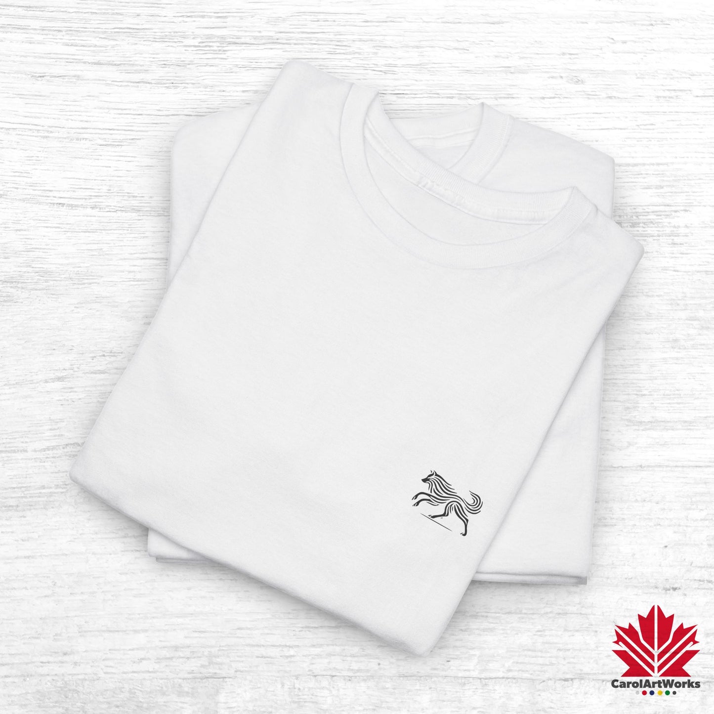 scandinavian minimalistic WOLF Design Unisex Cotton Tee – Comfortable Everyday Wear
