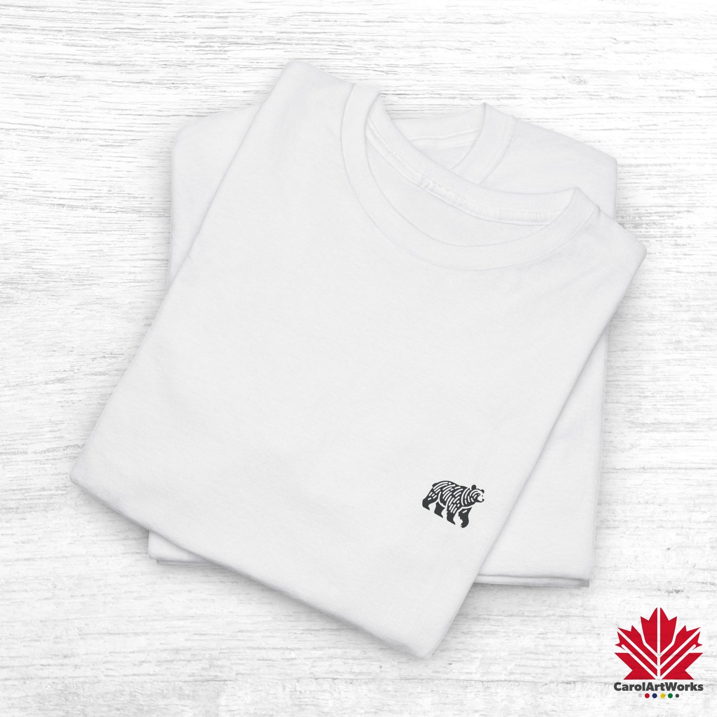 scandinavian minimalistic BEAR Design Unisex Cotton Tee – Casual Everyday Wear