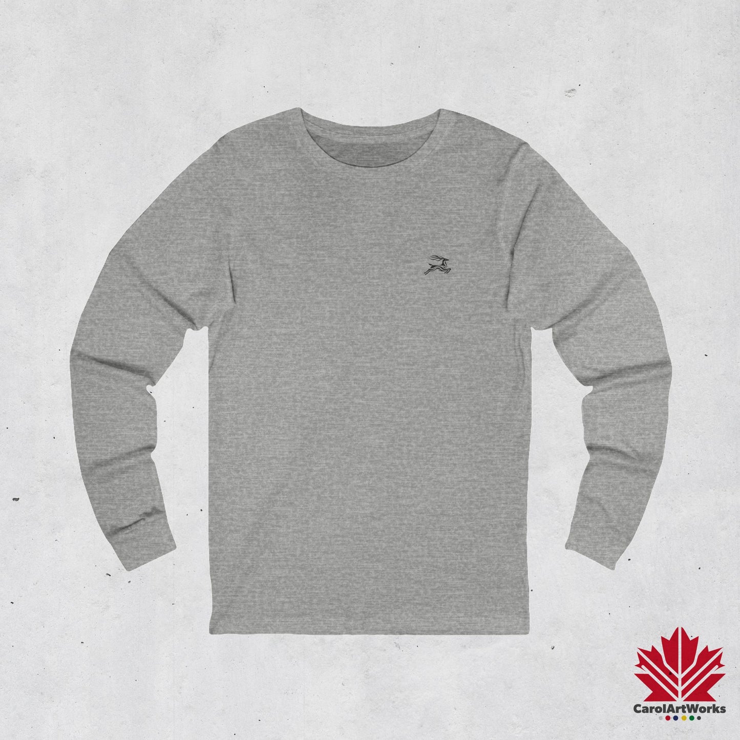 scandinavian minimalistic DEER Design Unisex Long Sleeve Tee - Perfect for Everyday Wear