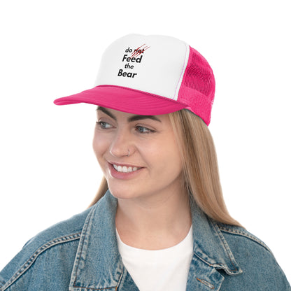 "Do Not Feed the Bear" Trucker Cap - Fun Camping Hat for Adventure Lovers