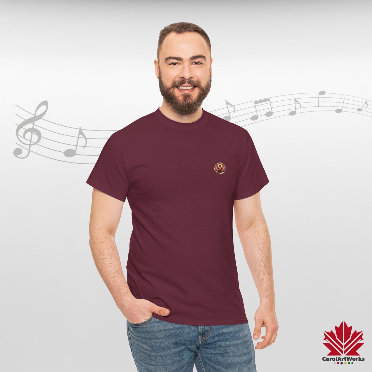 "Moose on the Loose Records" Classic Cotton Tee - Wear the Sound of Canada