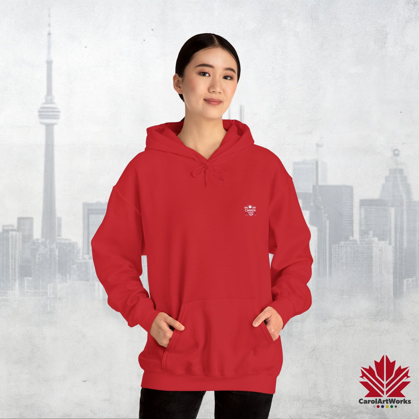 “Canada Strong Again” Unisex Hoodie – Wear Your Pride, Bold and Patriotic!