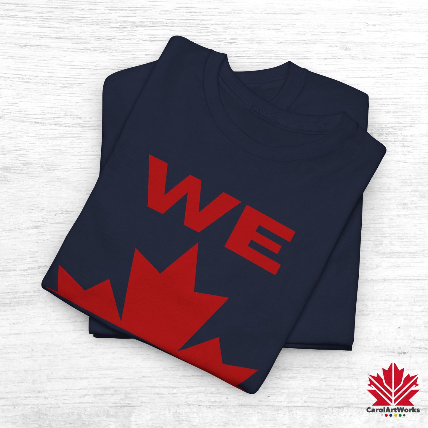 “WE CAN” with Maple Leaf Unisex Cotton Tee – Casual Comfort for Every Occasion