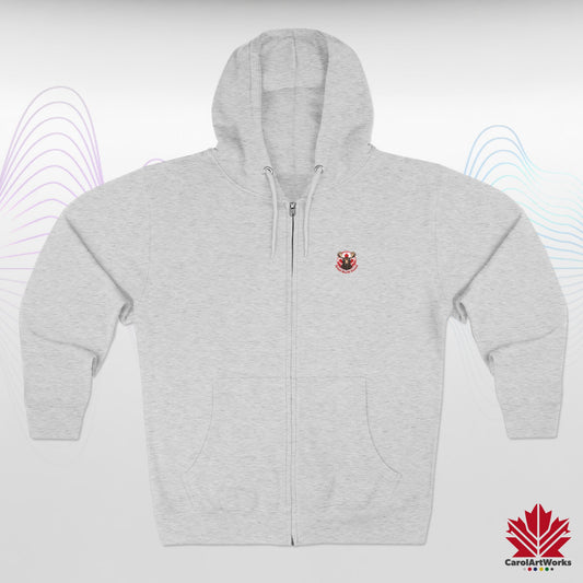 "Great North Sound" Moose and Music Unisex Zip Hoodie