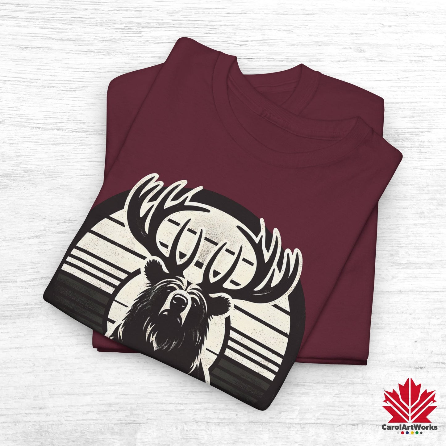 “Wild & Free” Unisex Cotton Tee – Nature Inspired Graphic T-Shirt