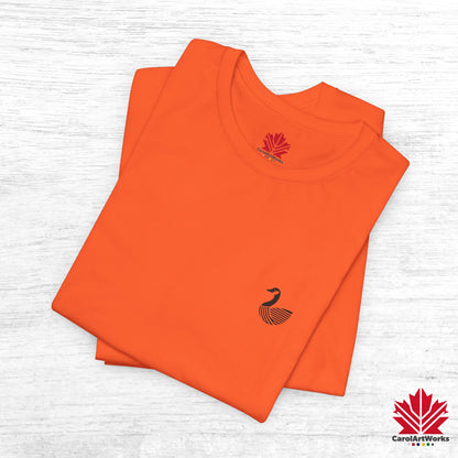 scandinavian minimalistic CANADA GOOSE Design Unisex Short Sleeve Tee - Soft and Comfortable, Perfect for Everyday Wear and Nature Lovers