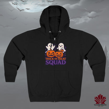 Trick or Treat Squad – Zip Hoodie | Fun Halloween Group Outfit for Spooky Season