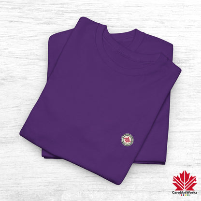 “North Strong” Compass Design – Unisex Cotton Tee – Navigate Adventure with Canadian Pride
